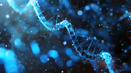 4K Ultra HD shining double helix background DNA banner RNA poster shining DNA structure wallpaper RNA background image
