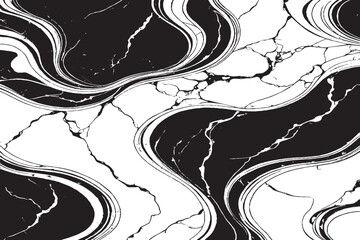 Fototapeta premium Black and White Marble Wave Texture – Abstract Seamless Stone Pattern for Backgrounds and Design