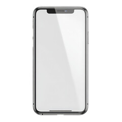 Sleek smartphone mockup with reflective screen for app and web design presentations