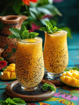aam panna spritz with vibrant tones indian cocktail video