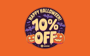 10% Off Halloween Tag