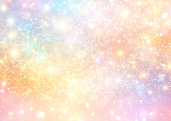 オレンジのキラキラ背景素材