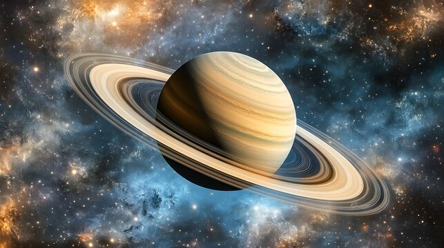 Breathtaking Scene of Saturn's Rings