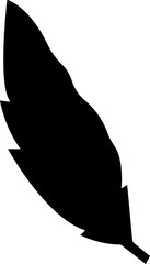 Fall leaves icon in flat style. isolated on transparent background