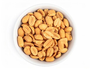 Roasted Peanuts: A Bowl of Golden-Brown Nuts, Simple Still Life