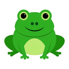 Obraz premium green frog cartoon frog which is very nice to look , it is a amphibian animals.