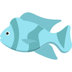 Fish Flat Illustration
