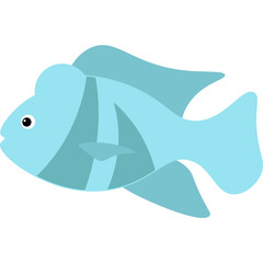 Fish Flat Illustration