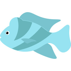 Fish Flat Illustration