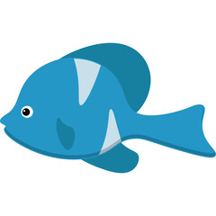 Fototapeta premium Fish Flat Illustration