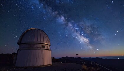 Observing Stars from a Deserted Mountaintop Observatory at Night