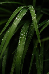 Close Up of Wet Greenery