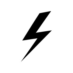 Electric Lightning Bolt Silhouette Vector Design