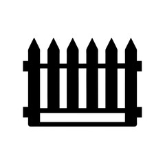 Fence Icon Vector Flat Clean Look Isolated