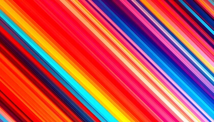 Geometric Pattern: Rainbow Colored Diagonal Stripes in Motion Stock Photography HD