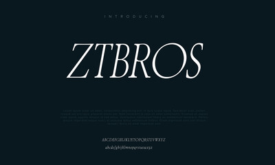 Modern minimal abstract alphabet fonts. Typography creative font. vector illustration