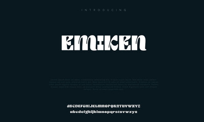 Modern Bold Font. Sans Serif Font. Regular Italic Uppercase Lowercase Typography urban style alphabet fonts for fashion, sport, technology, digital, movie, logo design, vector illustration