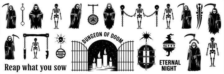 SILHOUETTE HALLOWEEN, halloween silhouette bundle, halloween bundle, halloween, pumpkin, vector, cat, icon, set, ghost, bat, holiday, illustration, witch, cartoon, autumn, design, spider, silhouette, 