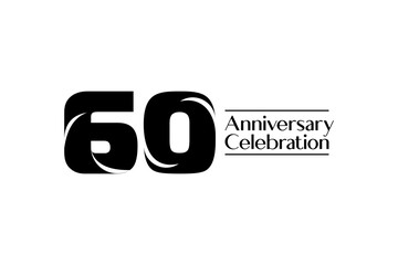 premium bold  illustration origami anniversary for celebrate  emblem . Anniversary logotype design