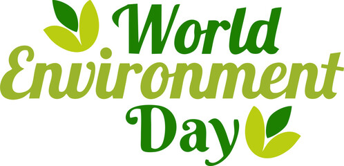 Obraz premium World Environment Day Lettering