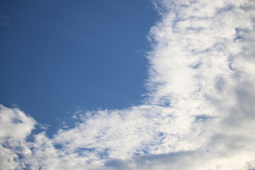 blue sky with clouds
