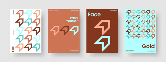 Geometric Brochure Design. Isolated Book Cover Layout. Creative Business Presentation Template. Report. Banner. Poster. Background. Flyer. Advertising. Brand Identity. Portfolio. Newsletter