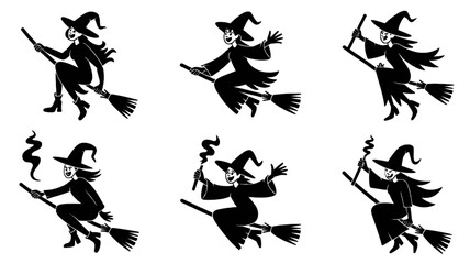 SILHOUETTE HALLOWEEN, halloween silhouette bundle, halloween bundle, halloween, pumpkin, vector, cat, icon, set, ghost, bat, holiday, illustration, witch, cartoon, autumn, design, spider, silhouette, 