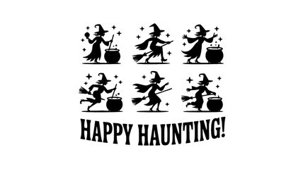 SILHOUETTE HALLOWEEN, halloween silhouette bundle, halloween bundle, halloween, pumpkin, vector, cat, icon, set, ghost, bat, holiday, illustration, witch, cartoon, autumn, design, spider, silhouette, 