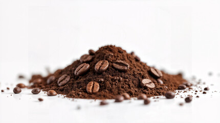 Coffee roasted aroma bean flying explosion