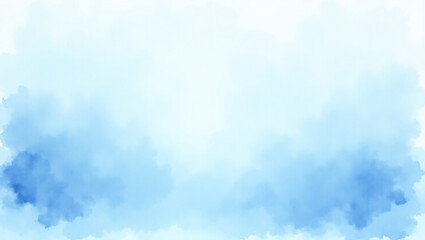 Blue Watercolor Abstract Background