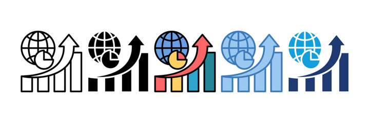 Market Share Icon Element For Design