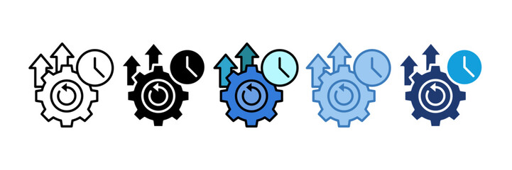 Operational Excellence Icon Element For Design
