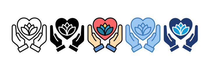 Employee Wellness Icon Element For Design