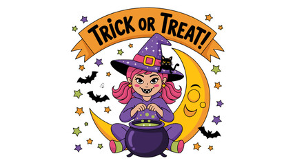 vector, illustration, halloween, art, design, holiday, cartoon, card, party, poster, celebration, woman, birthday, symbol, vintage, animal, text, icon, invitation, boy, child, people, fun, music, face