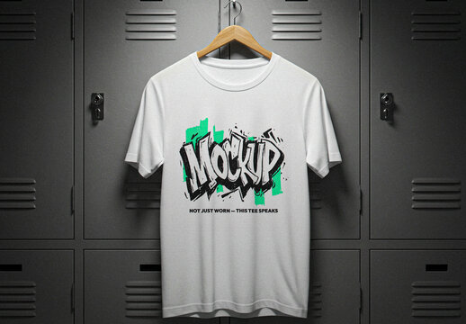 T-shirt On Hanger Mockup