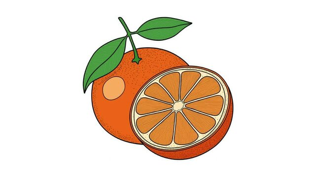 Fruit Sketch Animation | Hand-Drawn Style on White Background. Apple, Cantaloupe, Watermelon, Avocado, Blackberry, Blueberry, Cherry, Clementine, Cranberry, Custard Apple