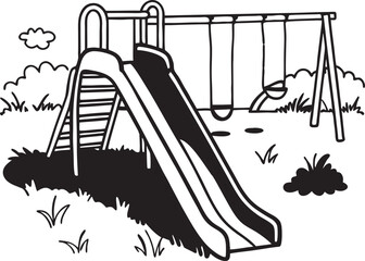 sketch of a girl with a cane