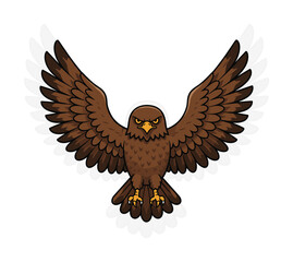 Eagle Mascot Illustration Design Art