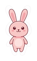 Rabbit Mascot Illustration Cute Design