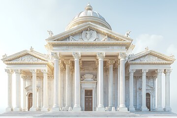 Fototapeta premium Grand justice building in classical style high resolution photo