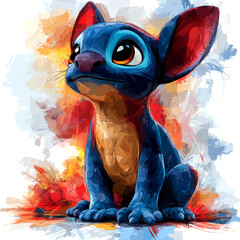 Fantasy Creature with Playful Expression.