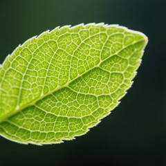 Fototapeta premium green leaf macro