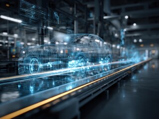 Digital car assembly line