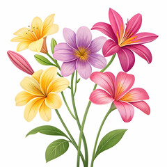 Naklejka premium flowers image png psd on transparent background