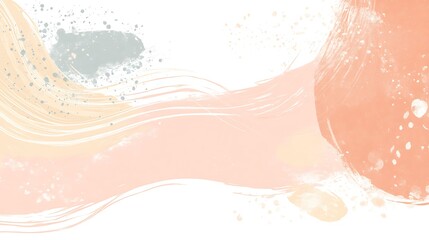 Fototapeta premium Abstract painted strokes of pastel colors