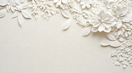 Delicate white flowers and leaves (2)