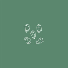 Gemstone Line Vector	