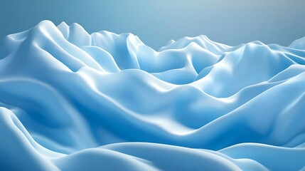 Obraz premium Light blue flowing fabric (2)