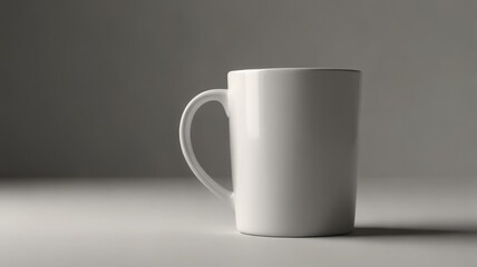 Obraz premium Elegant Mug Mockup with Handle Facing Forward