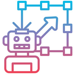 Obraz premium Predictive Growth Icon